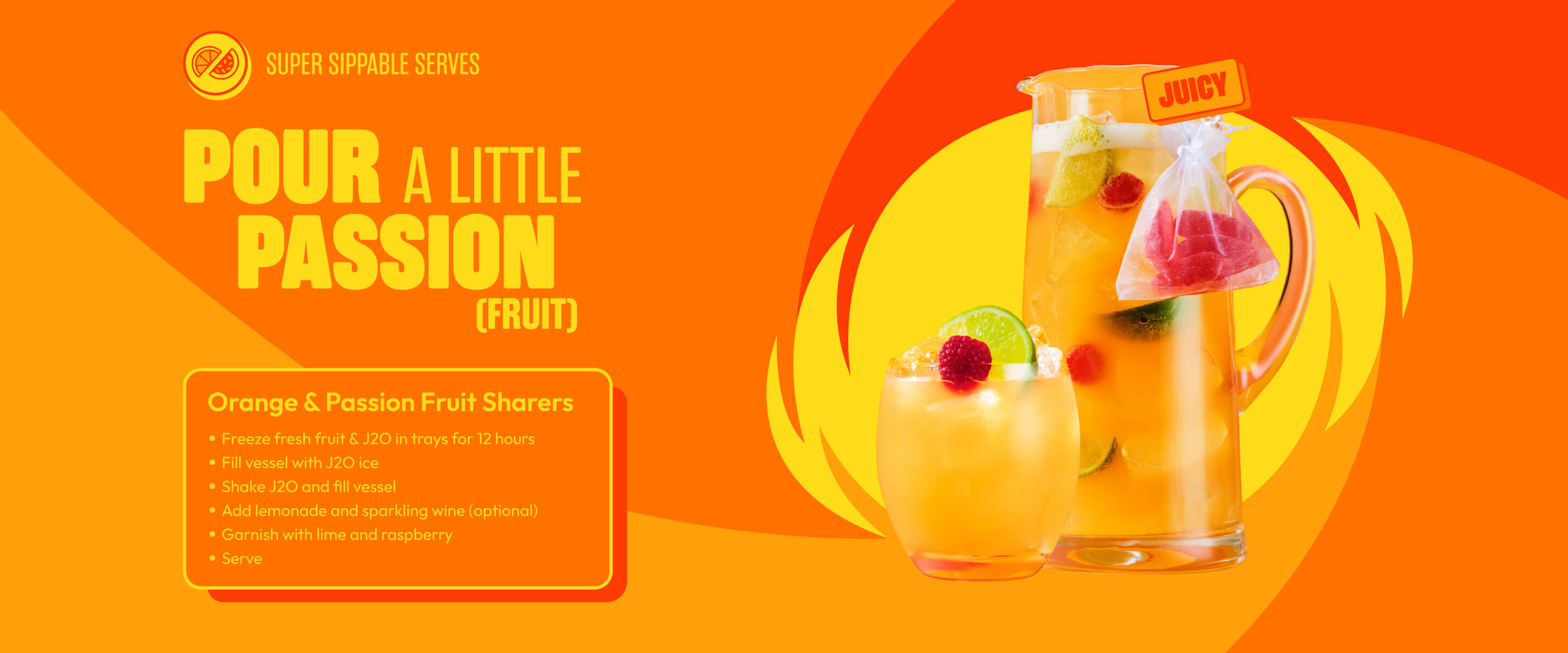 Orange and Passionfruit sharers